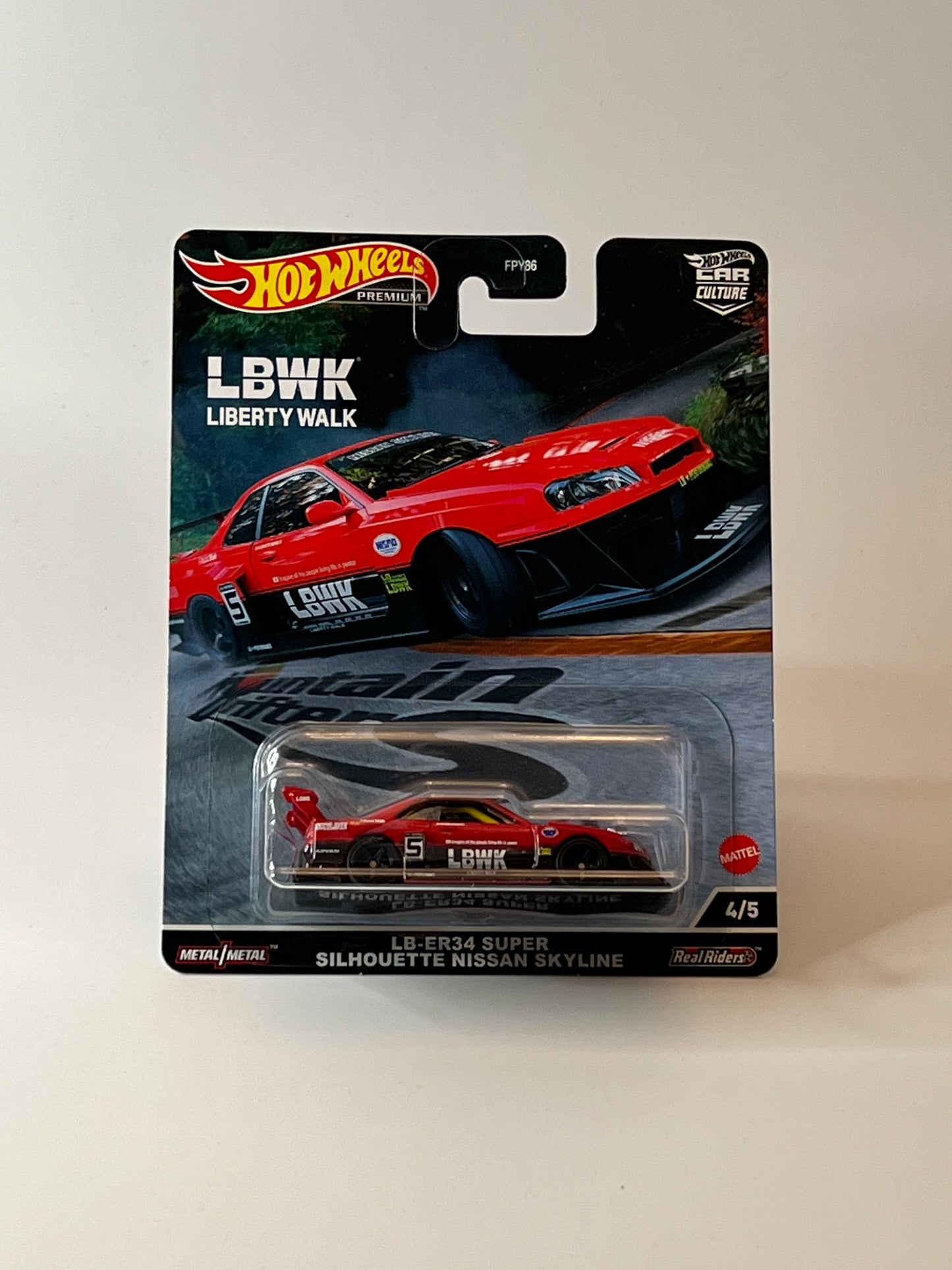 *DAMAGED* Hot Wheels LB ER34 Super Silhouette Nissan Skyline Mountain Drifters
