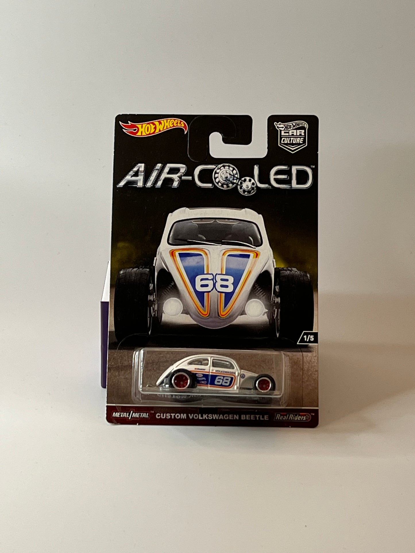 *DAMAGED* Hotwheels air cooled CUSTOM VOLKSWAGEN BEETLE