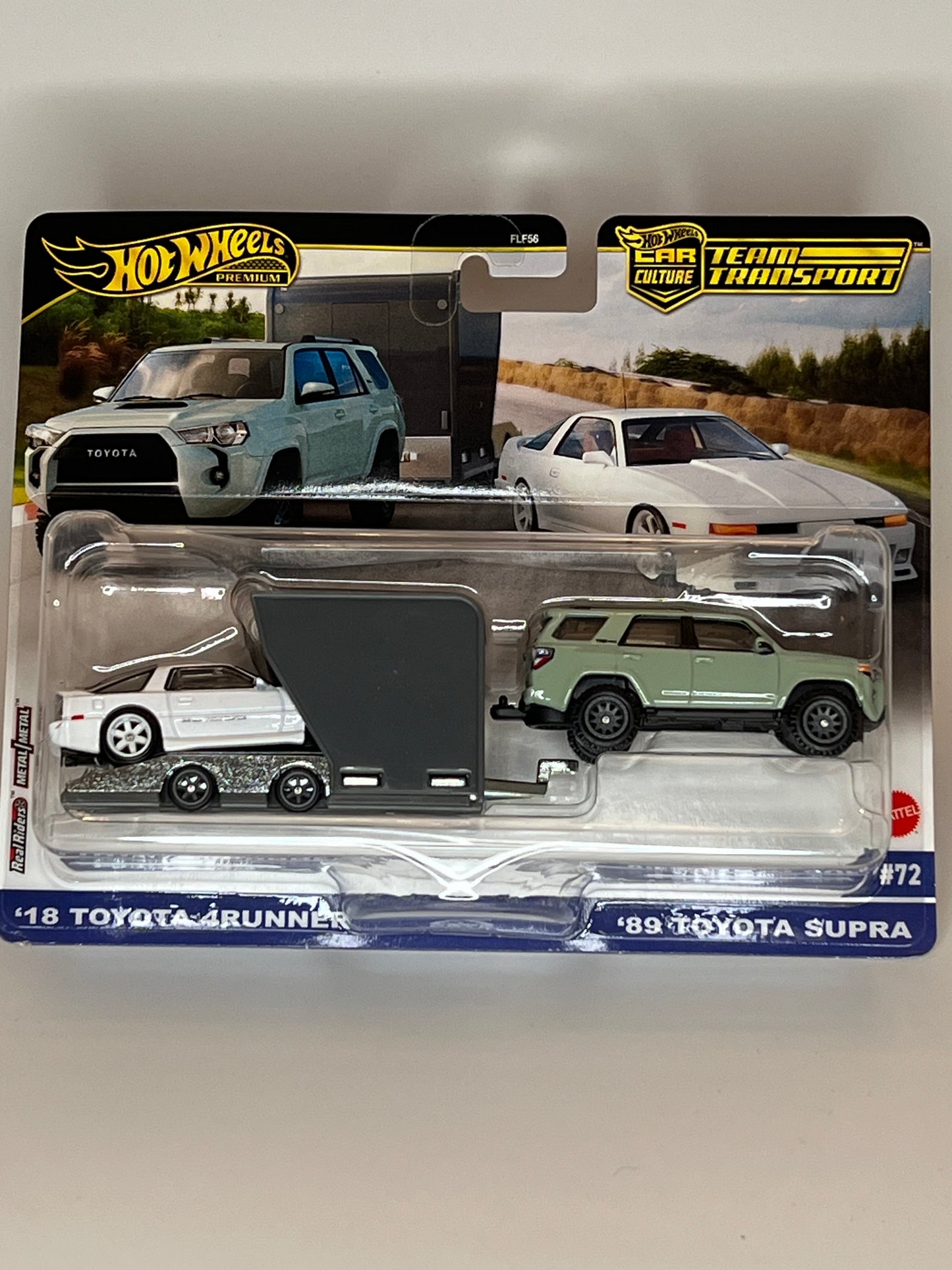 *DAMAGED* Hot Wheels Team Transport #72 '18 Toyota 4Runner, '89 Toyota Supra