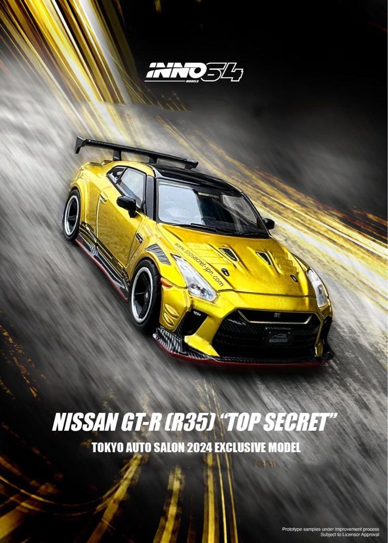 INNO 64 NISSAN GT-R R35 TOP SECRET TOKYO AUTO SALON 2023 EXCLUSIVE MODEL