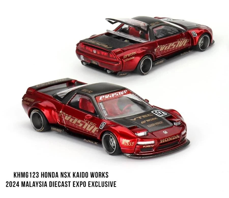 Kaido Works, honda NSX V2 red pearl 2024 Malaysia Diecast Expo Exclusive
