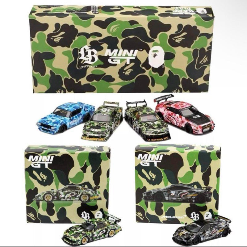 MINI GT X BAPE 1.64 scale set of 6 ultra rare