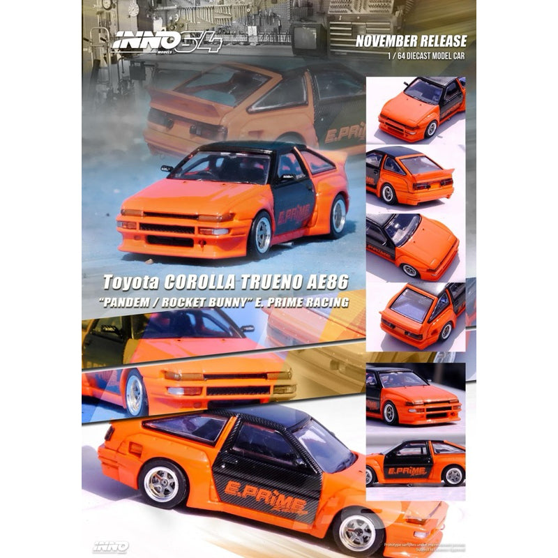 Inno 64 Orange AE86 Trueno Rocket Bunny Pandem