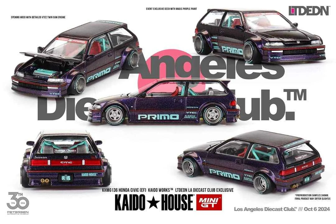 Honda Civic (EF) Kaido Works LTDEDN (LA Diecast Club Exclusive)