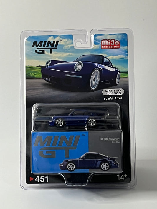 Mini gt Porsche RUF CTR blue