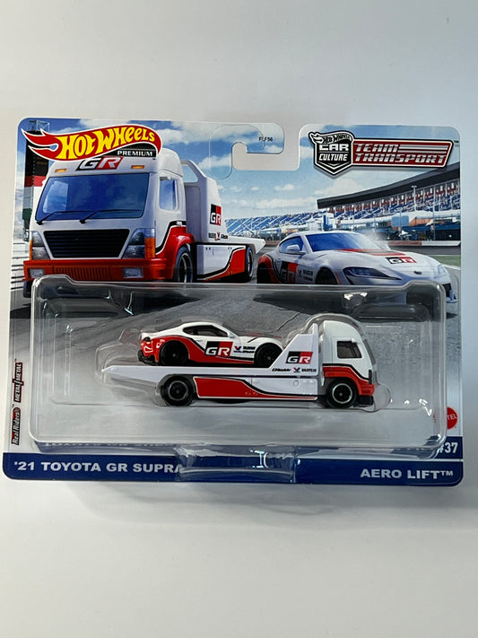 Hotwheels team transport #37 - '21 Toyota GR Supra / Aero Lift