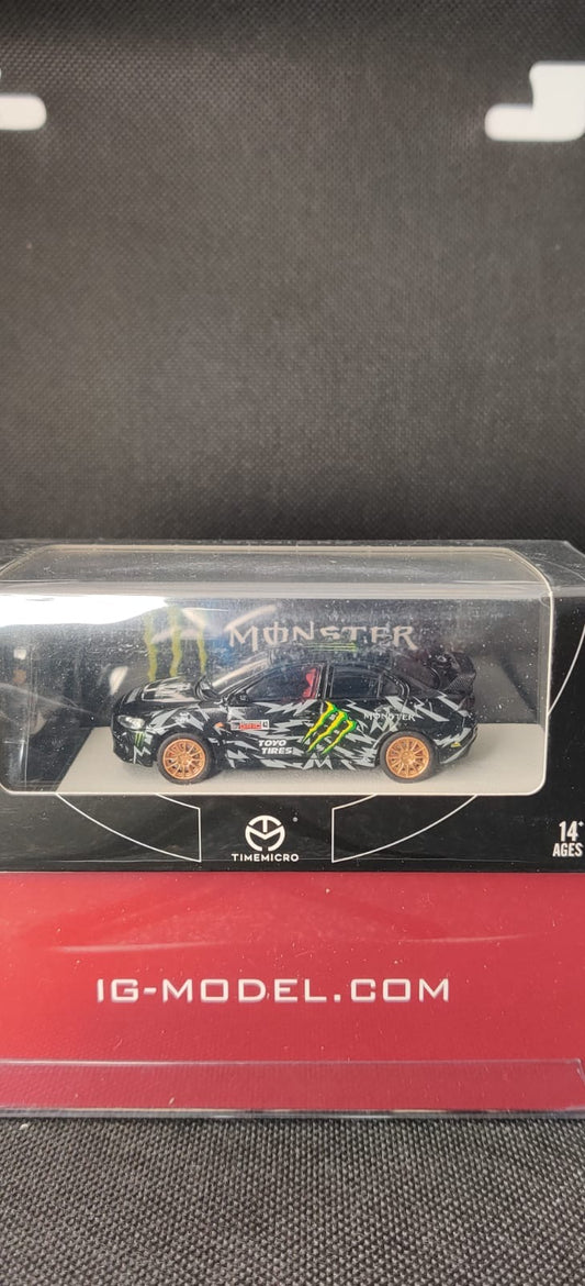 Time micro Mitsubishi evo hoonigan ken block  with figure