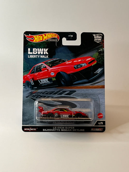 Hot Wheels LB ER34 Super Silhouette Nissan Skyline Mountain Drifters