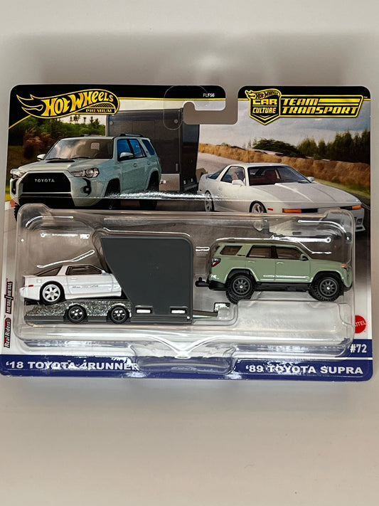 Hot Wheels Team Transport #72 '18 Toyota 4Runner, '89 Toyota Supra