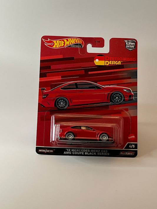 Hot Wheels 2022 Deutschland Design '12 Mercedes-Benz C63 AMG Coupe Black Series