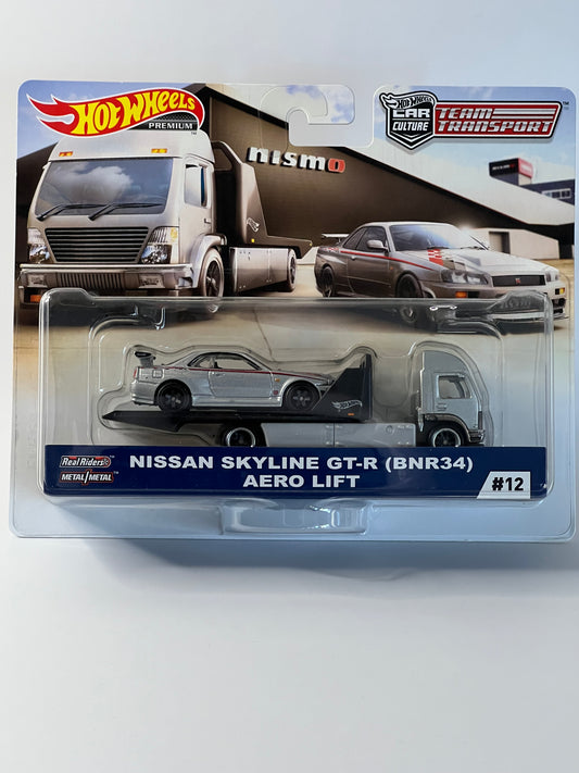 Hot Wheels Team Transport #12 Nissan Skyline GTR (BNR34)