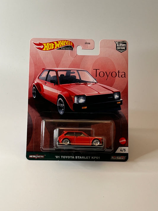 Hot Wheels Premium Toyota Series 81 Toyota Starlet KP61