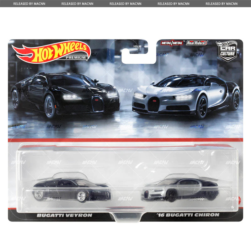 Hot Wheels 2023 Car Culture 2-Pack - Mix 4 / K Bugatti pack
