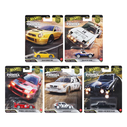 Hot Wheels Premium  2026 Thrill Climbers Set of 5 Cars