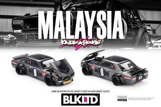 Kaido house x mini gt Nissan skyline 2000GT BLKLTD Hako