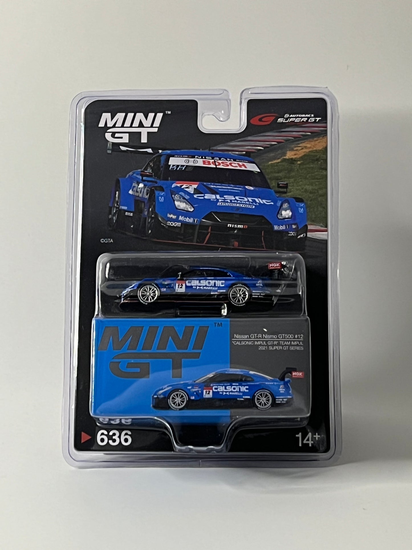 Mini gt Nissan GI-R Nismo G7500 #12 "CALSONIC IMPUL GT-R" TEAM IMPU
2021 SUPER OT SERIES