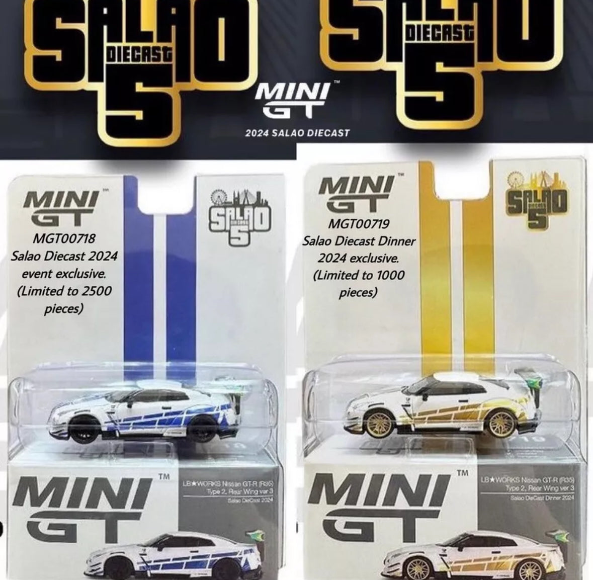 Mini Gt Brazil Set Nissan skyline R35s Exclusive Very Rare