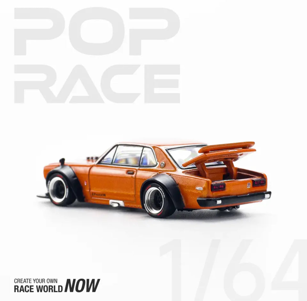 Pop Race Nissan Skyline GT-R V8 Drift (Hakosuka) Orange