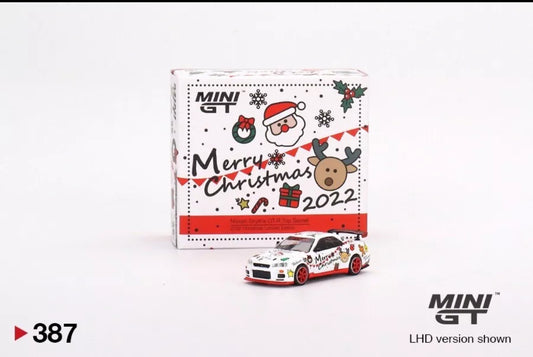 Mini gt #387 Nissan skyline r34 Christmas edition rare !