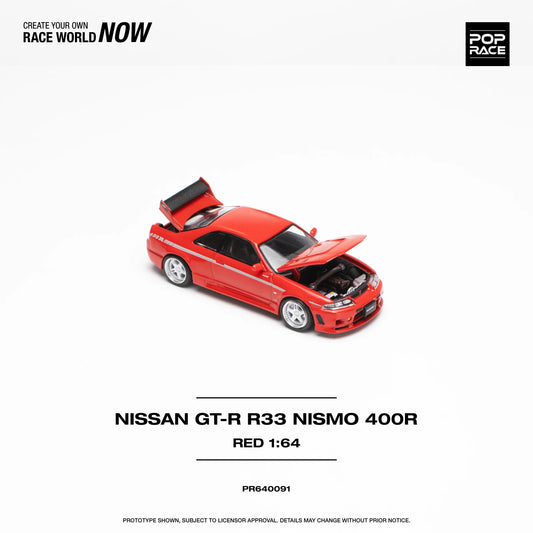 Pop Race Nissan GT-R R33 NISMO 400R Red