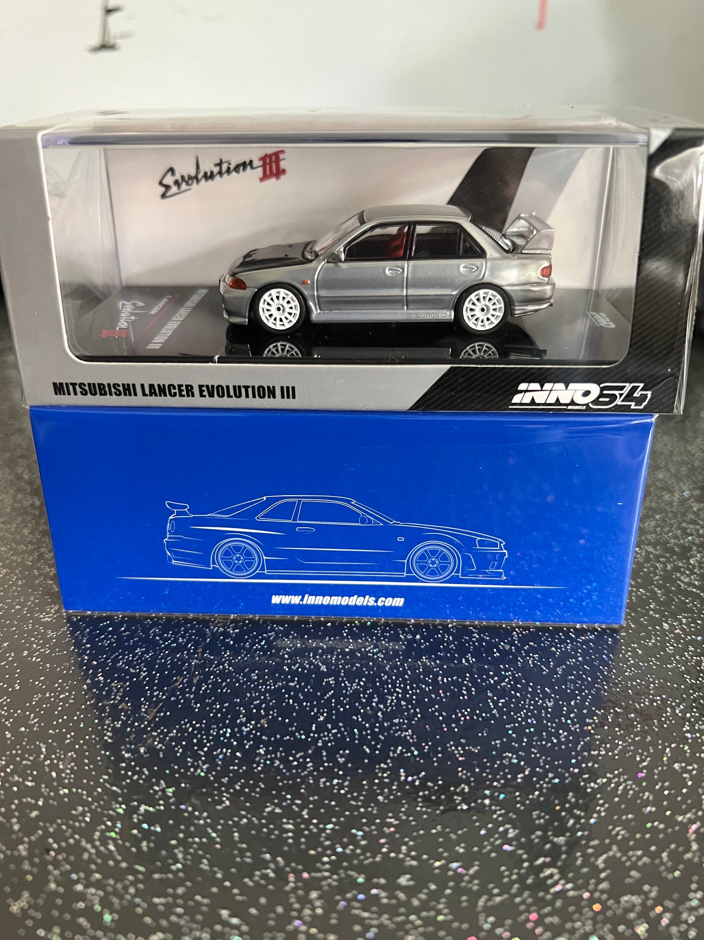 Inno 64 Mitsubishi lancer evolution III silver edition new 2023 release