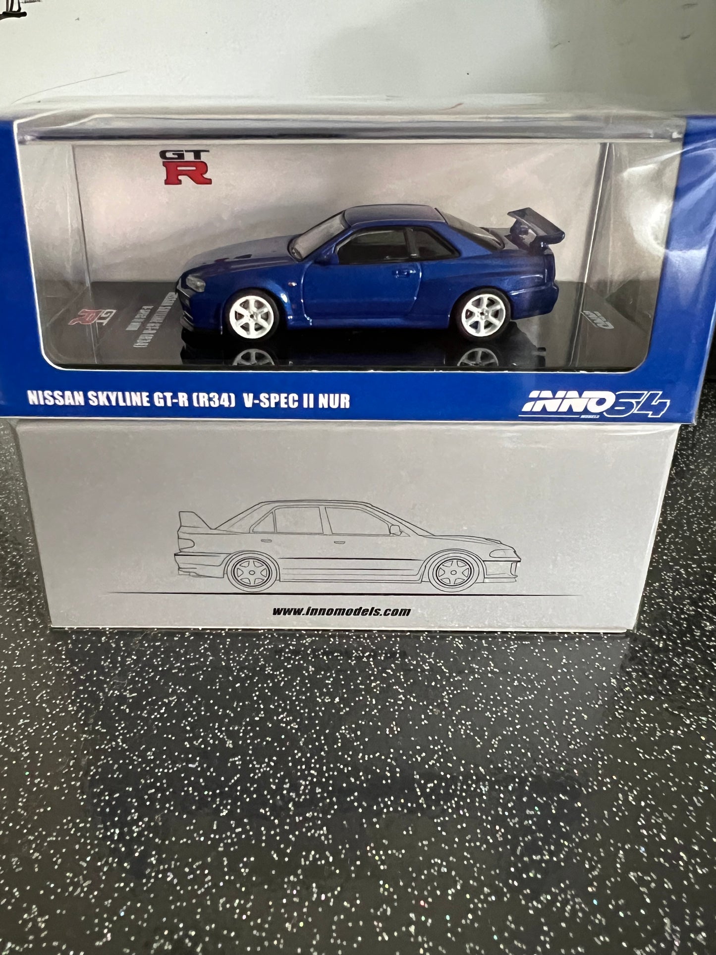 Inno 64 Nissan skyline GTR r34 bayside blue new 2023 release