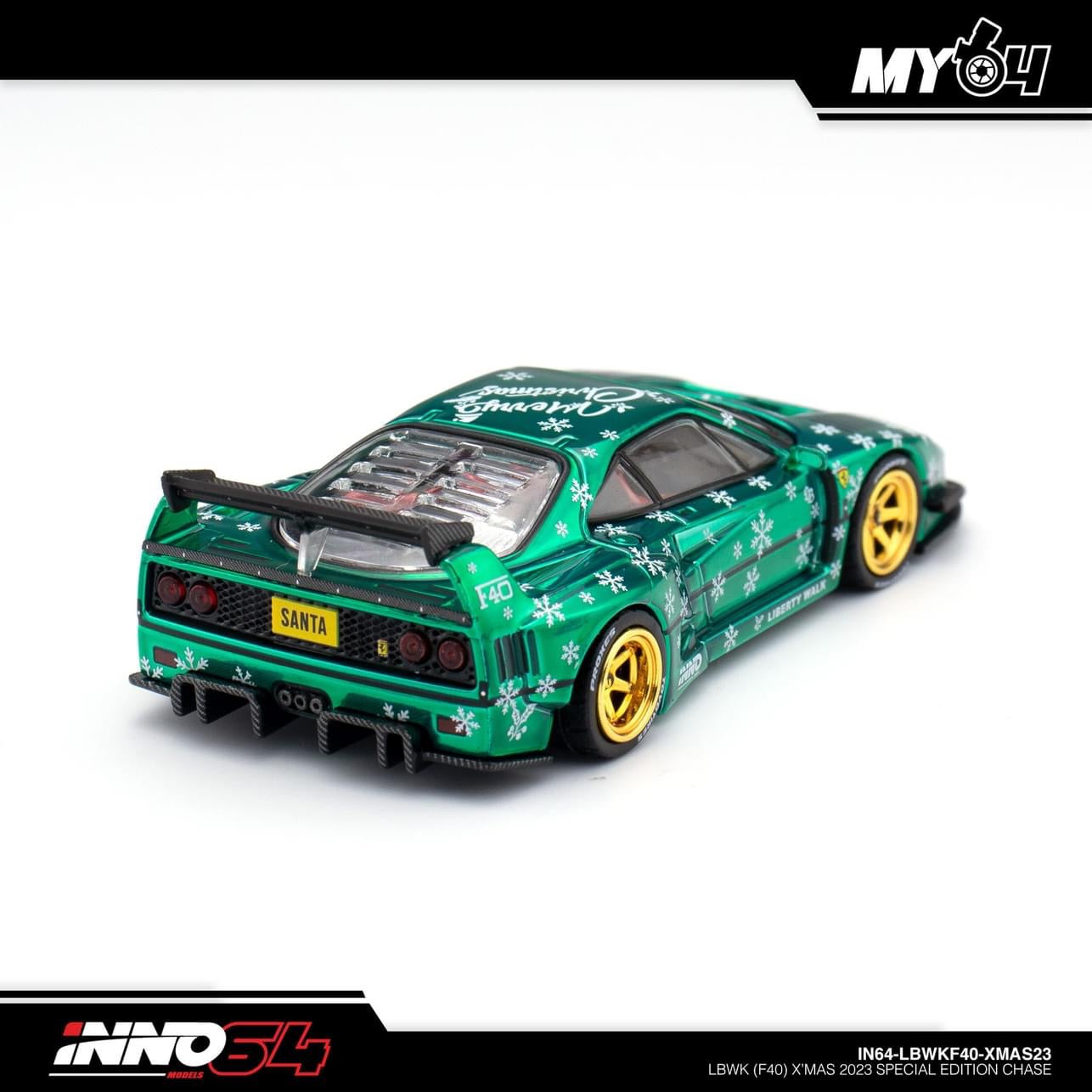 **CHASE EDITION** Inno64 Ferrari F40 LBWK Christmas 2023 SPECIAL EDITION