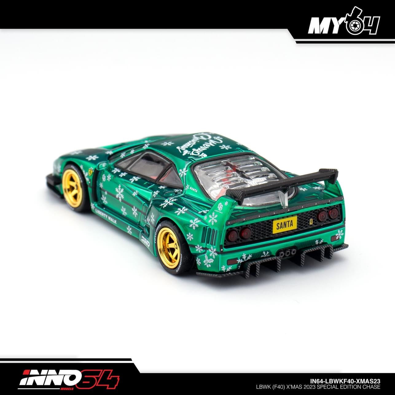 **CHASE EDITION** Inno64 Ferrari F40 LBWK Christmas 2023 SPECIAL EDITION