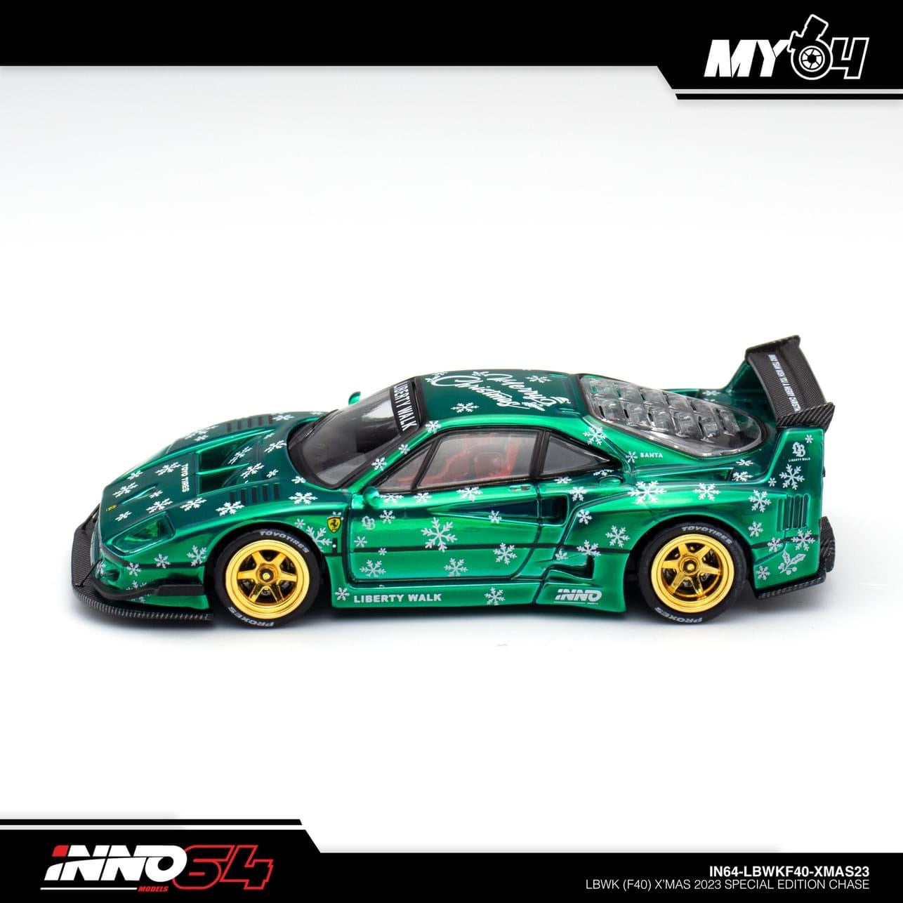 **CHASE EDITION** Inno64 Ferrari F40 LBWK Christmas 2023 SPECIAL EDITION