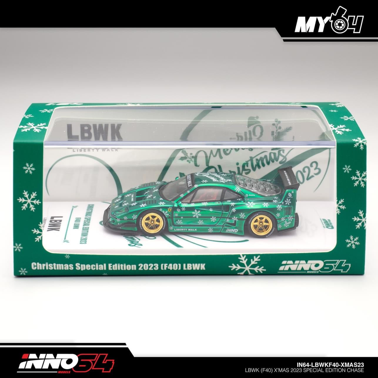 **CHASE EDITION** Inno64 Ferrari F40 LBWK Christmas 2023 SPECIAL EDITION