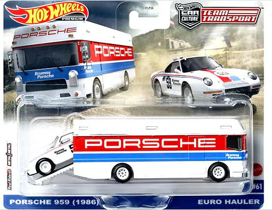 Hotwheels team transport 61 - Euro Hauler / Porsche 959 (1986)