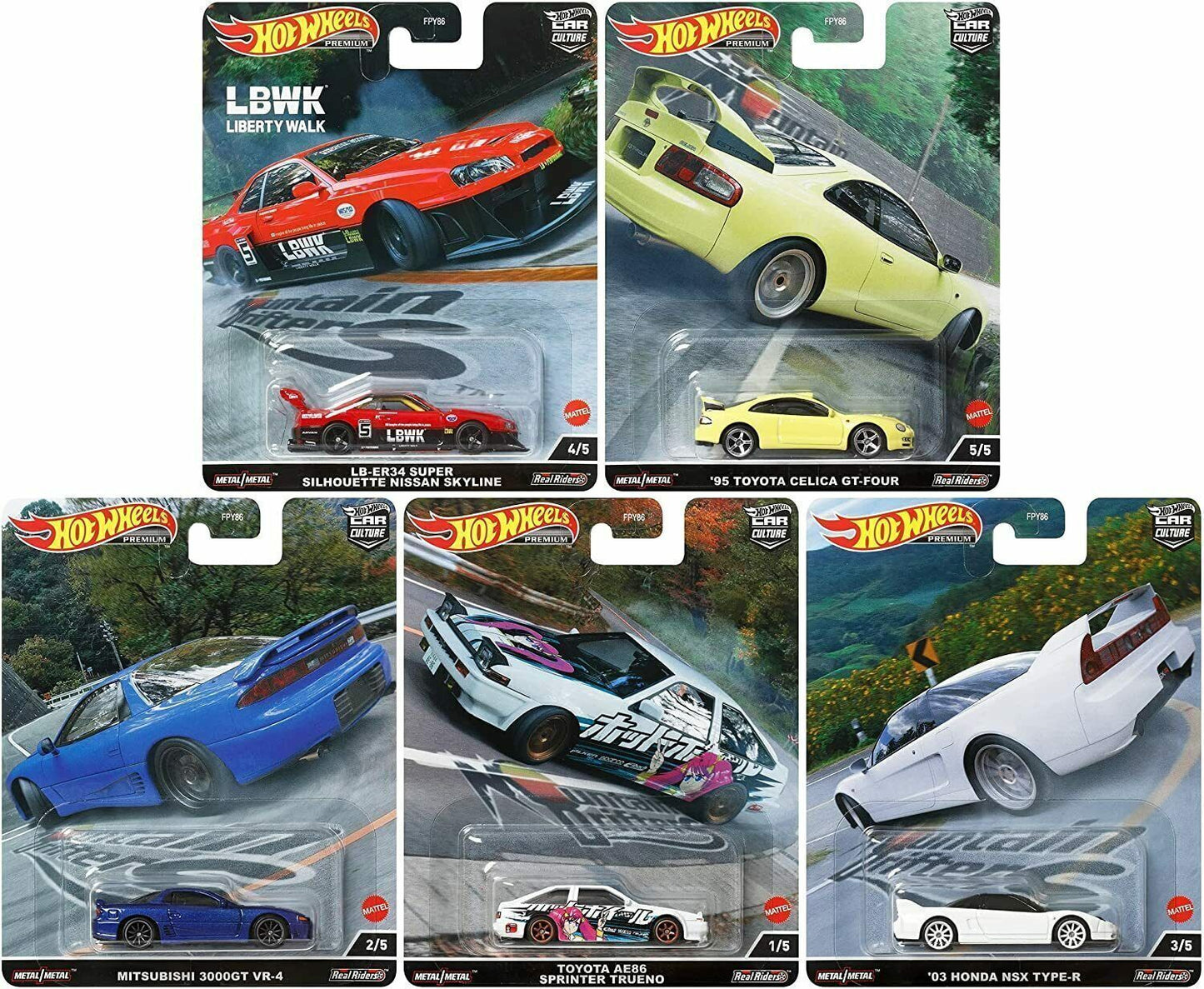 Hot wheels car culture mountain drifters set