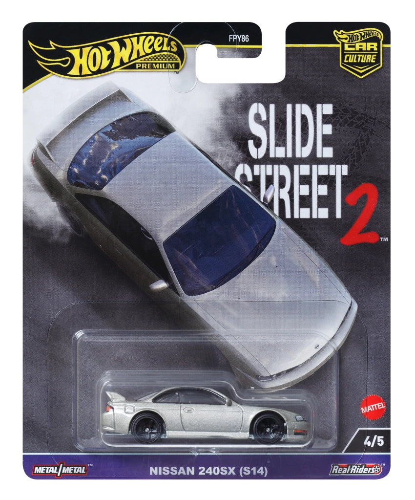 PRE ORDER Hot Wheels Car Culture 2024 - Slide Street 2 Nissan Silvia s14