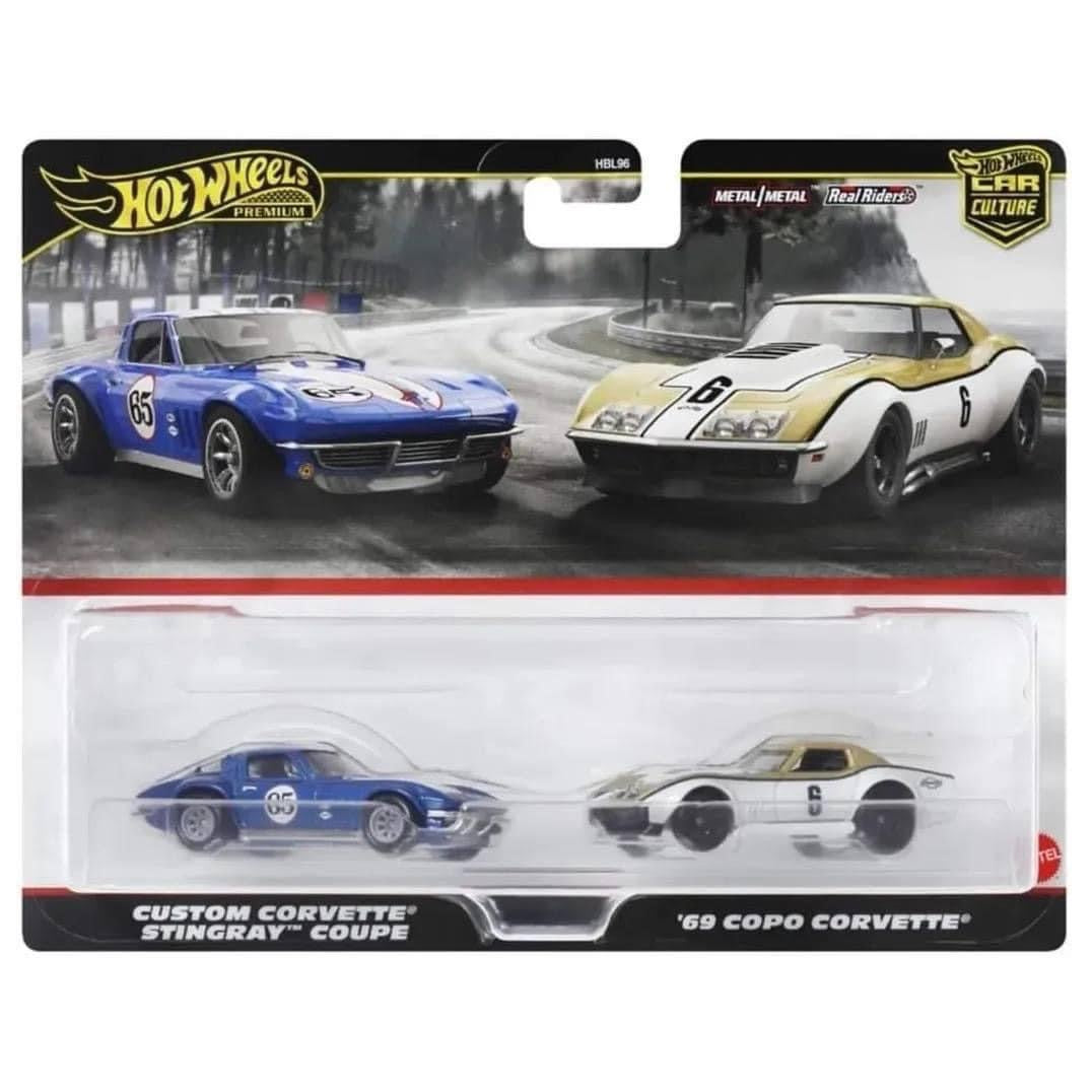 CUSTOM CORVETTE®
STINGRAY™  & COUPE 69 COPO CORMETTE" twin pack