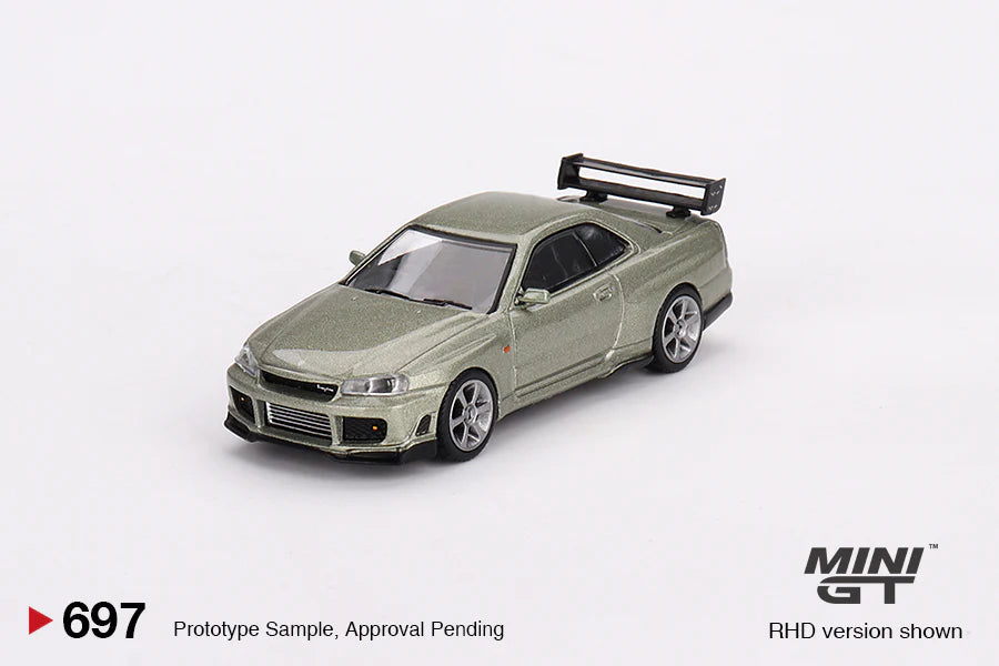 Mini GT No.697 Nissan Skyline GT-R (R34) Tommykaira R-z Millenium Jade