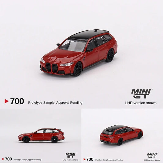 Mini GT #700 BMW M3 Competition Touring(G81)Toronto Red Metallic