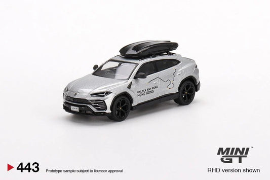 Mini GT #443 Lamborghini Urus "UNLOCK ANY ROAD HONG KONG" - HK Exclusive