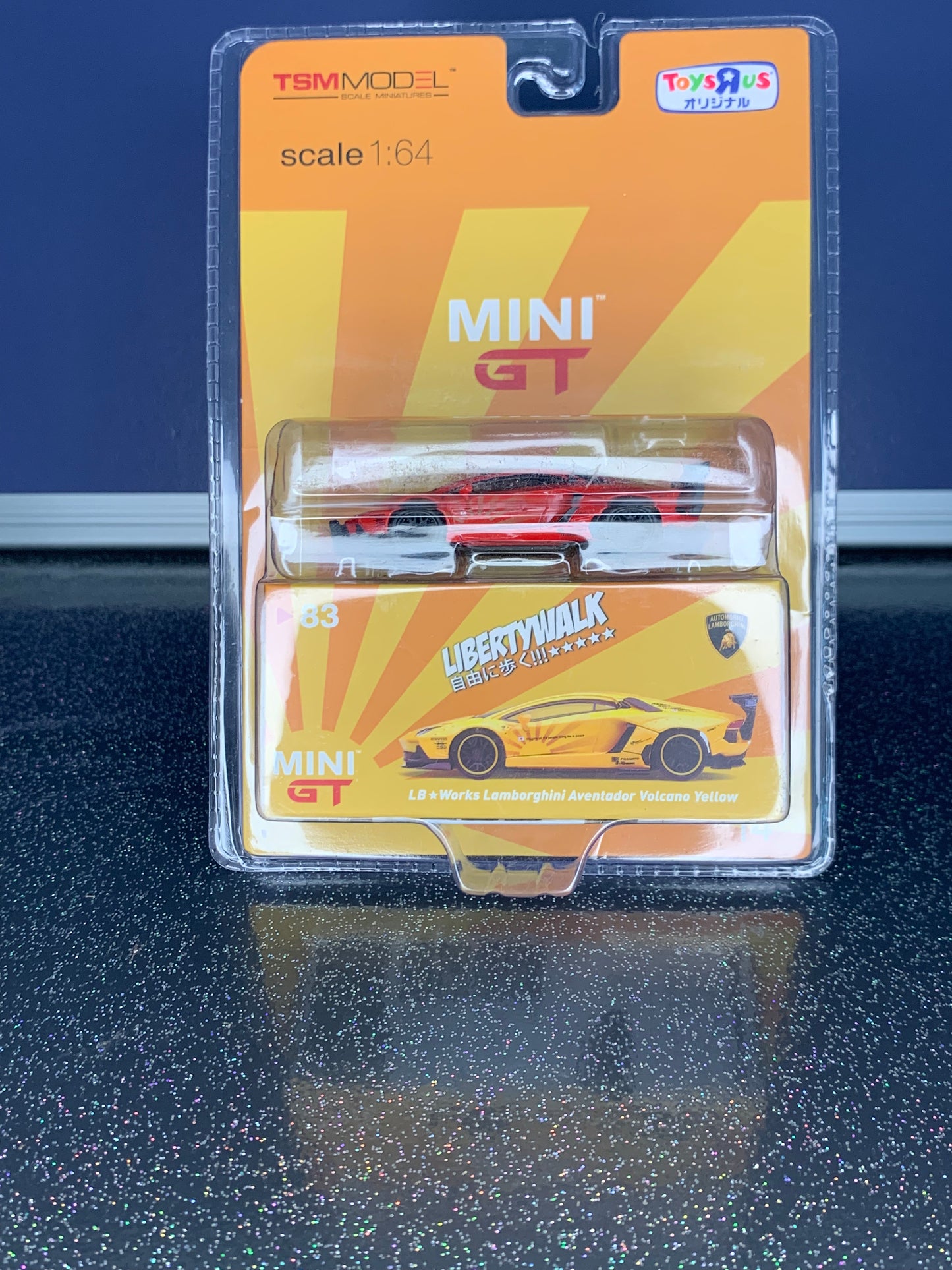 Mini gt #83 Lamborghini aventador SVJ toys R us edition