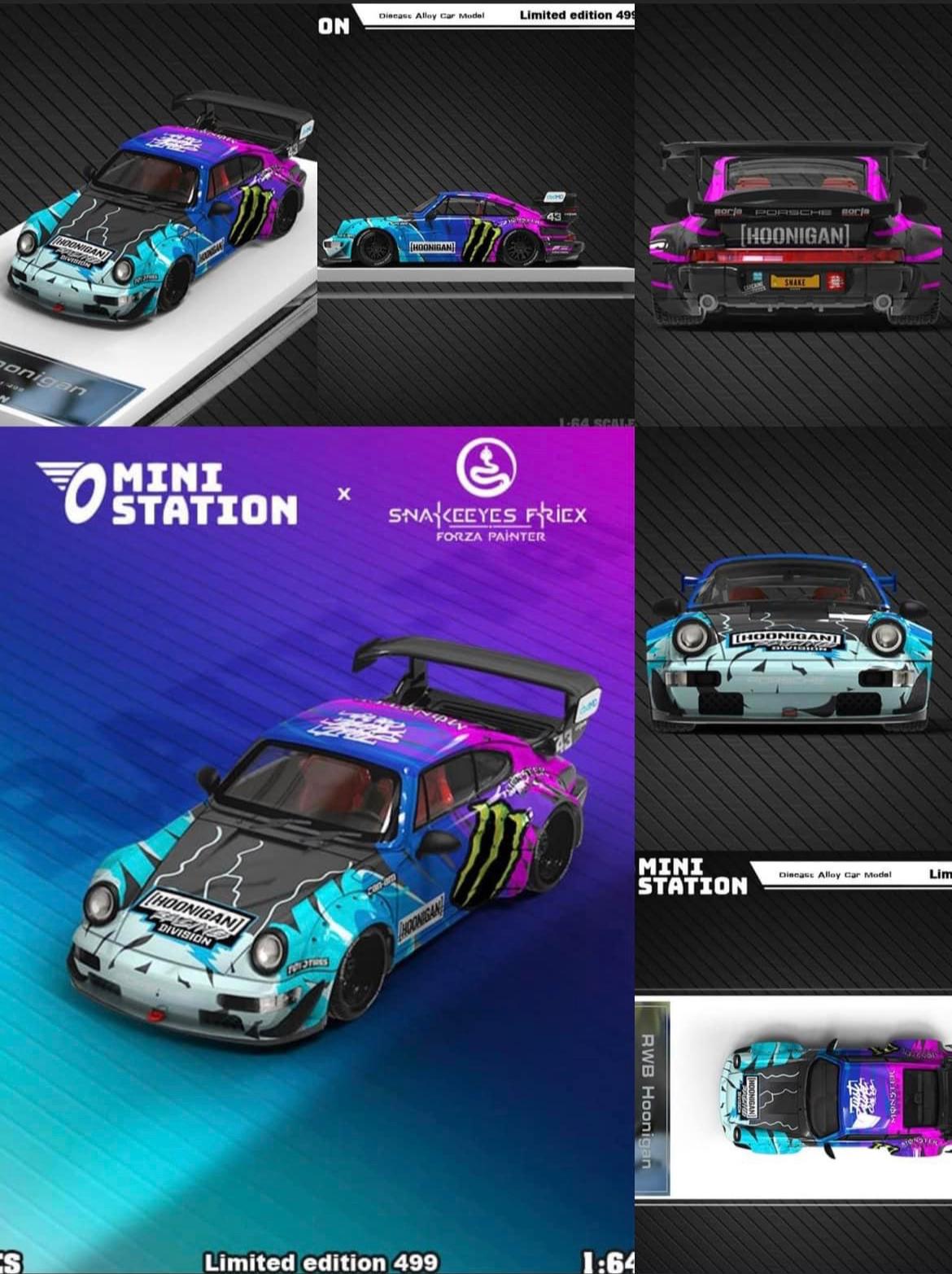 Mini station Porsche RWB hoonigan x snakeeyes friex