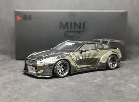 Mini GT No.84 LB Works Nissan GT-R Black Chrome