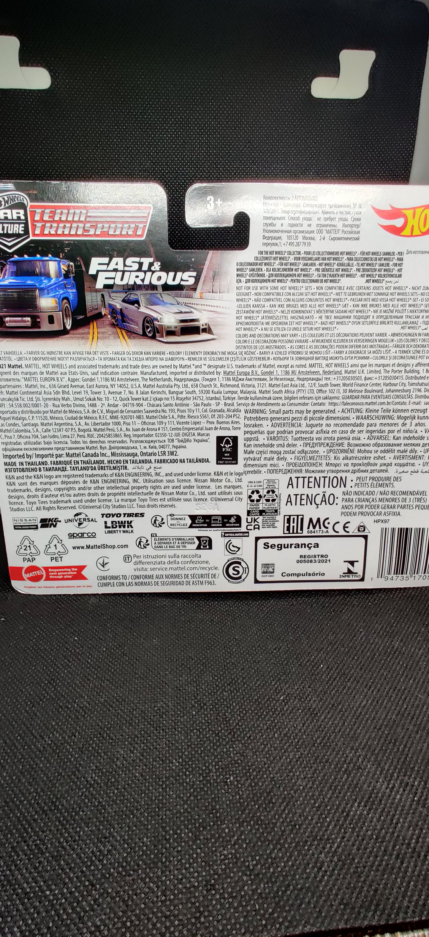 HOT WHEELS team transport 2023 fast and furious edition US Walmart exclusive